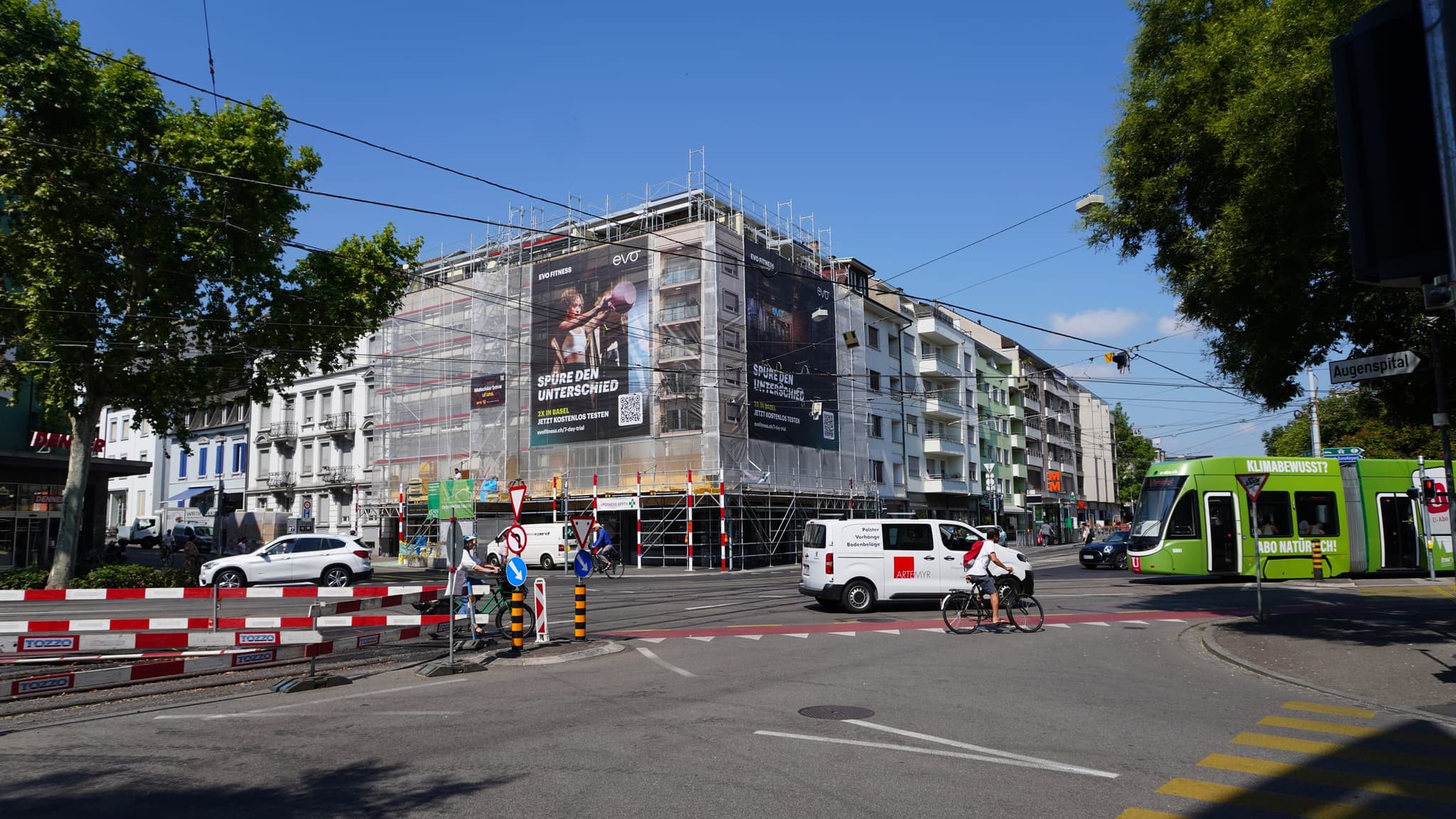 Gerüst werbung